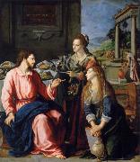 ALLORI Alessandro Museum art historic Christ with Maria and Marta china oil painting reproduction